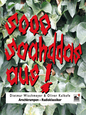 cover image of Sooo saahddas aus--Radioklassiker